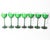 Contemporary Carlo Moretti Cased Green 6.75” Glasses, Set of Seven For Sale - Image 3 of 6