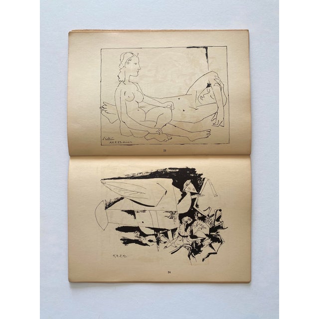 " Pablo Picasso : Lithographs 1945-1947 " Vintage 1947 1st Edition Mid Century Modern Mourlot Fine Art Lithograph Print Art Book For Sale - Image 14 of 18