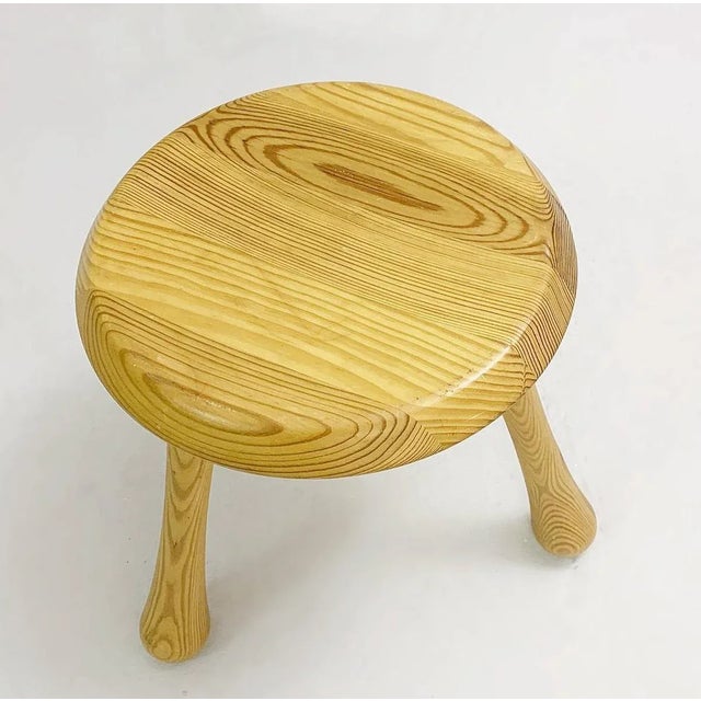 Pin Lacquered Milking Stool by Ingvar Kamprad for the Vip Habitat Series For Sale - Image 3 of 5
