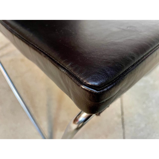 Black Danish Bachelor Lounge Chair with Leather Cushion Pads by Verner Panton for Fritz Hansen, 1960s For Sale - Image 8 of 17