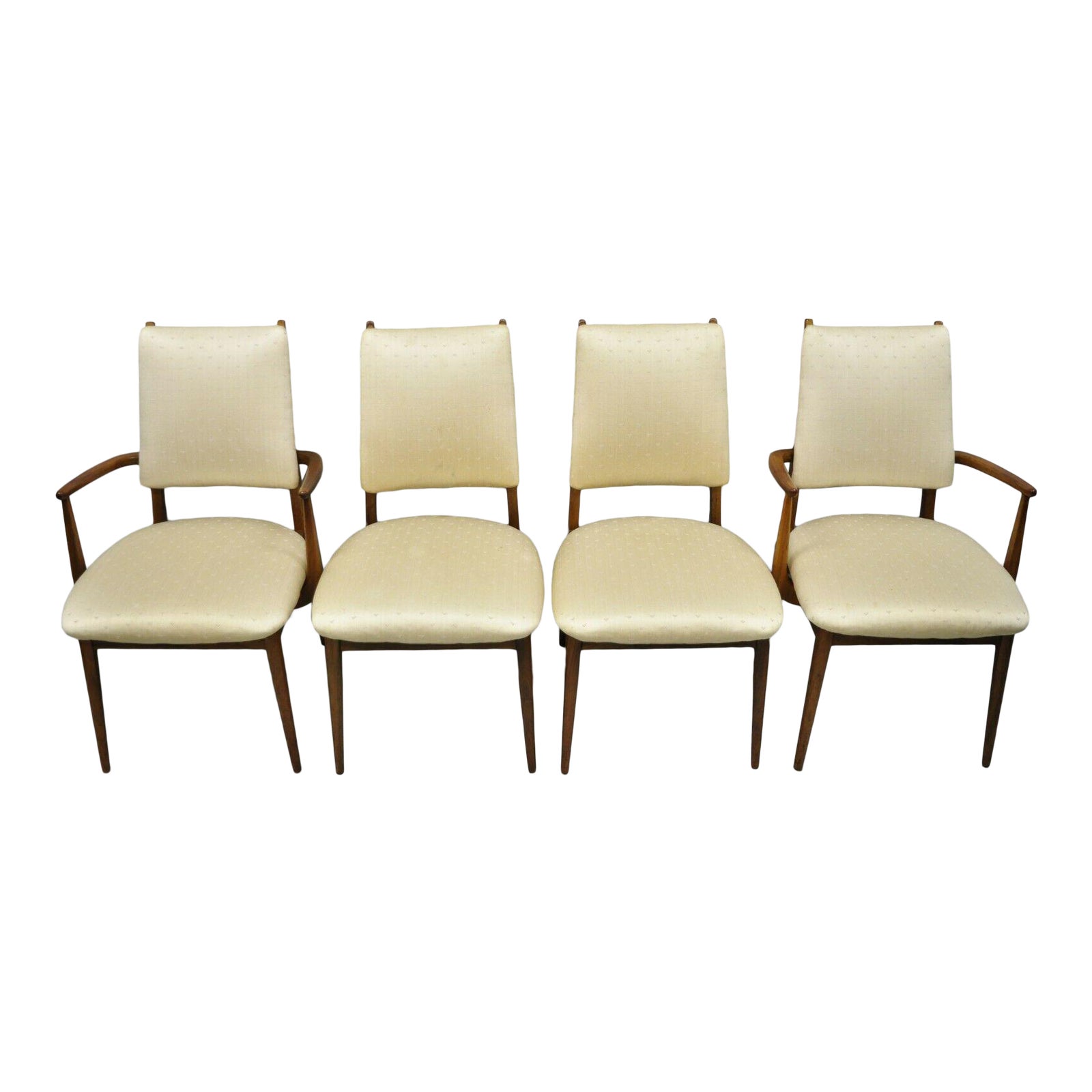 Vintage Century Danish Modern Walnut Upholstered Dining Room