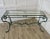 French Green Iron and Brass Console Table, 1890s For Sale - Image 3 of 11