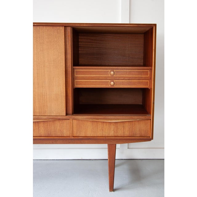 Wood Mid-Century Danish Modern Highboard in Teak, 1960s For Sale - Image 7 of 9