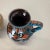 Multi-Color Fat Lava Op Art Pottery Vase from Bay Ceramics Germany, 1960s, Set of 2 For Sale - Image 11 of 17