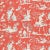 Sample - Schumacher Starry Night Fabric in Mandarin For Sale