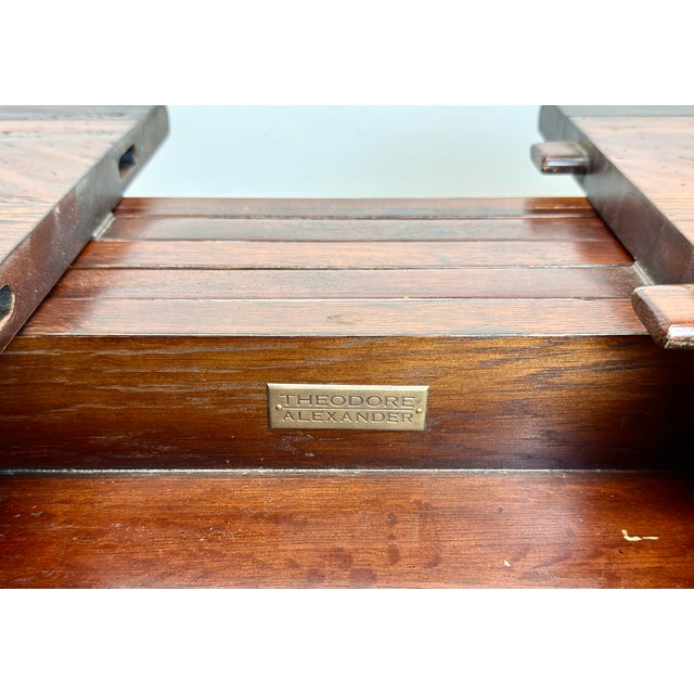 Theodore Alexander Castle Bromwich English Style Extendable Dining Table With 2 Leaves For Sale - Image 9 of 14