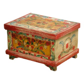 Small Folk Art Chest, 1930s For Sale