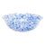 Crow Canyon Home Splatterware, Medium Basin in Blue & White For Sale
