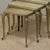 Set of Three Mid-Century French Louis XV Style Brass and Onyx Nesting Tables For Sale - Image 12 of 18