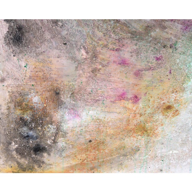 Abstract Expressionism "China Grade" Textured Expressionist Composition in Acrylic on Canvas by Charles David Francis For Sale - Image 3 of 9