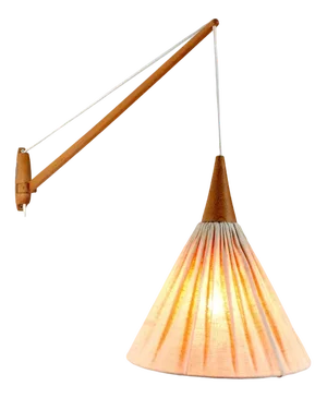 Model 734 Wall Lamp by Uno & Östen Kristiansson for Luxus, Vittsjö, Sweden, 1960s