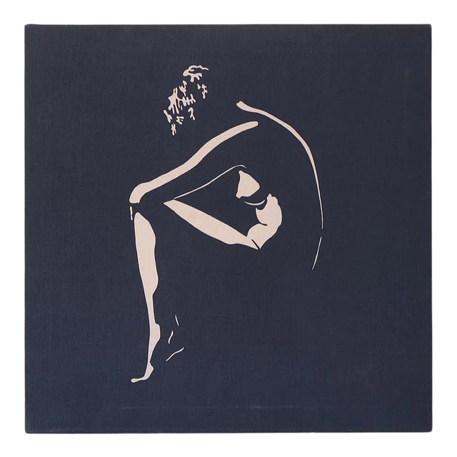 1970s Portrait of Female Nude Screen Print For Sale