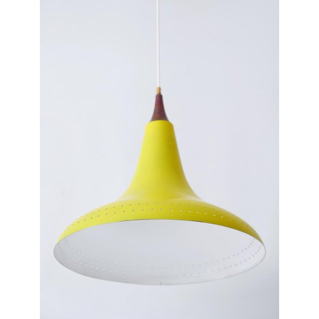 Mid-Century Modern Perforated Aluminium Pendant Lamp, 1960s For Sale - Image 9 of 18