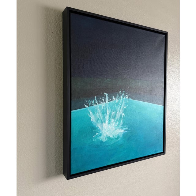 2020s Night Splash No. 1 - Oil on Canvas, Framed by Kory Alexander For Sale - Image 5 of 8