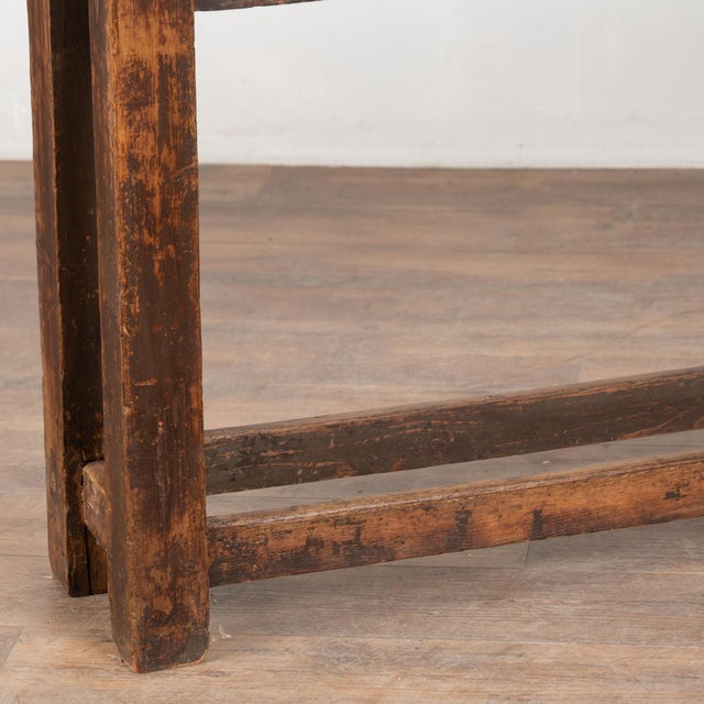 Late 19th Century Rustic Narrow Console Table For Sale - Image 13 of 14