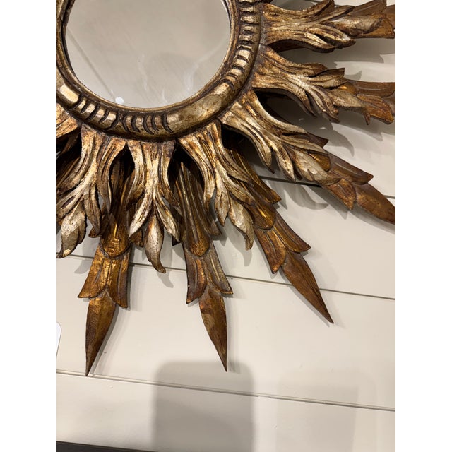 Early 20th Century French Double Layered Sunburst Mirror For Sale - Image 5 of 8