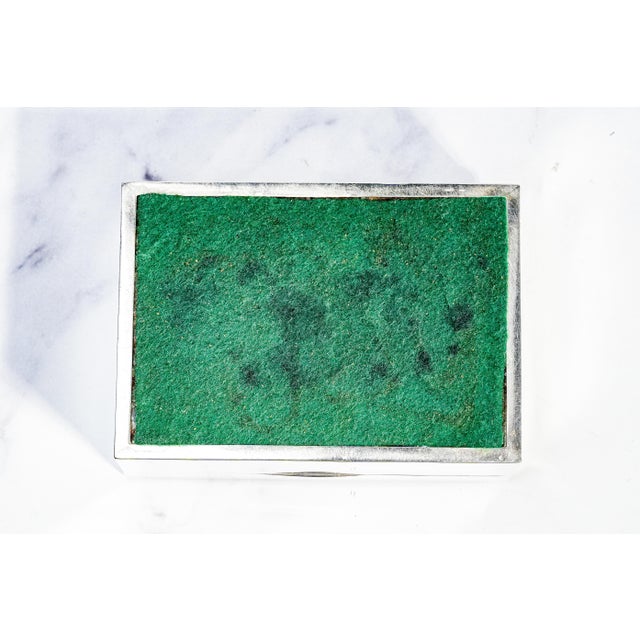 Beautiful Faux Tortoiseshell Antique Sterling Silver Cigarette Box Tobacciana For Sale - Image 16 of 16