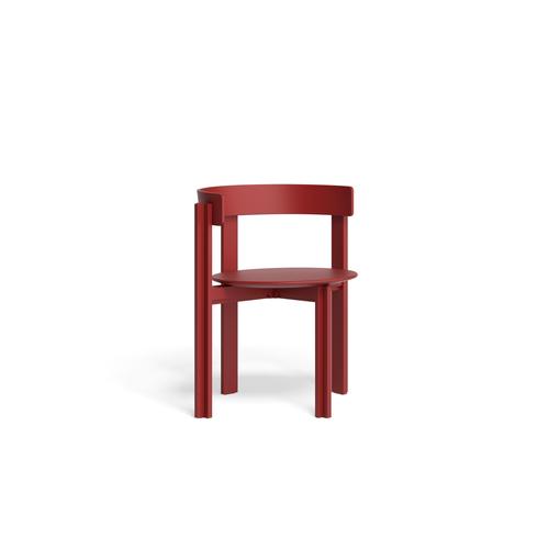Red Wood and Beech Principal Chair by Bodil Kjaers for Karakter For Sale - Image 4 of 10
