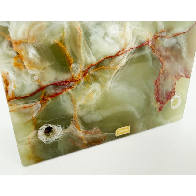 Art Deco Green Onyx & Bronze Smoking Box For Sale - Image 11 of 11