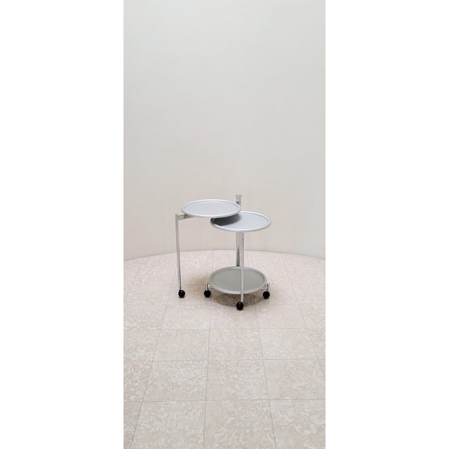 Postmodern Cidue Italy Treusa 1986 Post-Modern Bar Cart Table by Toshiyuki Kita For Sale - Image 3 of 7