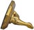 Gold Mid 20th Century Handmade Americana Brass Seal-on-Dispaly Accent For Sale - Image 8 of 9