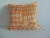 Indian Orange & Yellow Woven Embroidery Square Decorative Pillow For Sale - Image 3 of 7