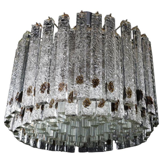 Large Mid-Century Modern Murano Glass Chandelier, Italy, 1960s For Sale - Image 15 of 15