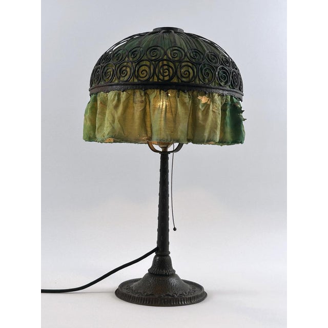 Antique Art Nouveau Table Lamp from Reinhold Kirsch, 1900s For Sale - Image 12 of 18