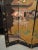 Wood Vintage Oriental Asian Gold Coromandel Four Panel Screen Room Divider W Geishas For Sale - Image 7 of 12