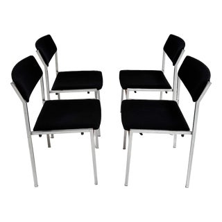Stacking Chairs by Gijs van der Sluis, 1970s, Set of 4 For Sale