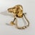 Metal Vintage Solid Brass Hound Dog Door Knocker, Sporting Dog Entry Hardware For Sale - Image 7 of 10