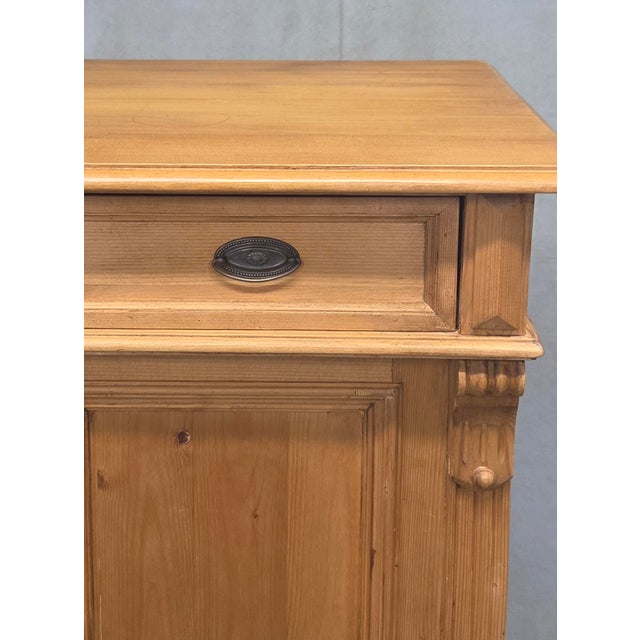 Vintage German Natural Pine Tall Cabinet Cupboard For Sale In Denver - Image 6 of 17