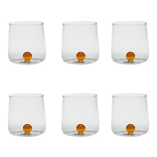 Bilia Tumbler in Golden Yellow - Set of 6 For Sale