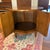 Heritage-Henredon 1970s Round Top Hexagon Two Door Cabinet End Table With Brass Ring Pulls and Leg Caps For Sale - Image 4 of 10