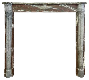 Antique Louis XVI Campan Marble Fireplace Mantel, 1790