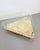 1970s Brutalist Triangle Coffee Table in Marble and Stainless Steel, 1970s For Sale - Image 5 of 12