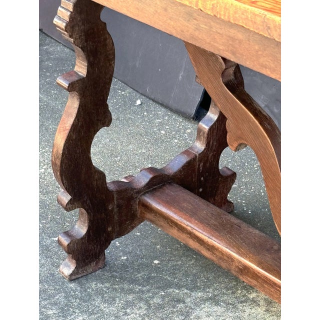 Italian Console Table of Hand Carved Walnut From the Early 19th Century For Sale - Image 10 of 11