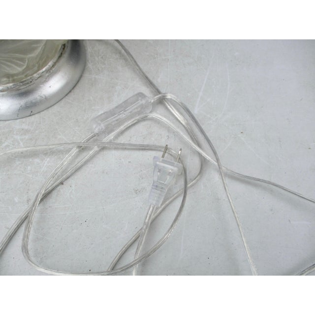 Silver 1930s Art Deco Satin Glass Vase For Sale - Image 8 of 11