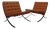 Barcelona Chair in Brown Tobacco Leather by Ludwig Mies Van Der Rohe for Knoll International For Sale