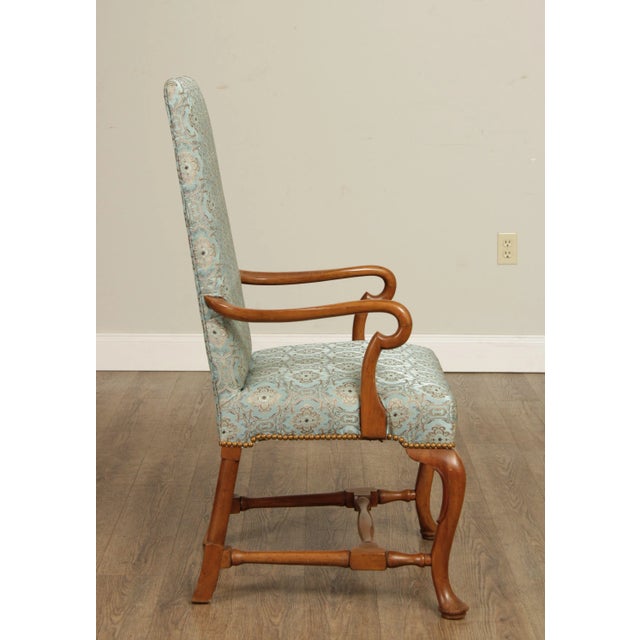 Baker Furniture Company 1970s Baker Queen Anne Style Shepherd's Crook Armchairs - A Pair For Sale - Image 4 of 13