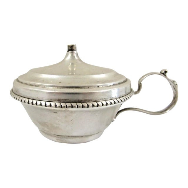 Antique H&d Sterling Silver Mustard Pot For Sale
