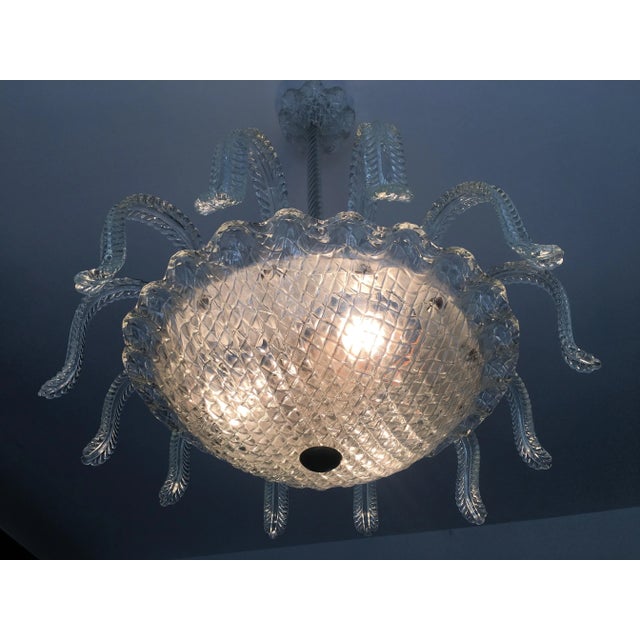 Medusa Ceiling Light attributed to Barovier & Toso, 1950s For Sale - Image 11 of 13