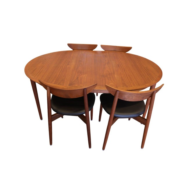 Round Teak Dining Table with Two Extension Leaves from Svend Aage Madsen, 1960s For Sale - Image 10 of 18