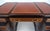 Metal Large Double Pedestal Embossed Leather Top Mahogany Partners Desk MINT For Sale - Image 7 of 14