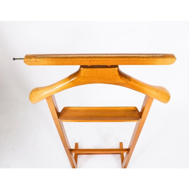 Vintage Edwardian Revival Walnut Valet Clothes Stand, Late 20th Century For Sale - Image 5 of 9