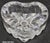 Beautiful Heart Shaped Heavy Molded Fine Crystal Small Dish For Sale - Image 11 of 12