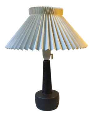 Mid-Century Grey Ceramic Table Lamp from Søholm, 1960s