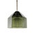 Stunning Scandinavian mid-century modern glass pendant/ceiling light by Carl Fagerlund for Orrefors (Sweden, 1960s). Green...