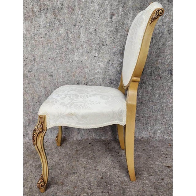 This rare and unusual set of Louis XVI style Provincial side chair and cabinet are in excellent condition. Likely from the...
