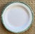 Antique early 19th century English pearlware green feather edge plate. Measures 9 7/8" diameter. The feather edge on the...
